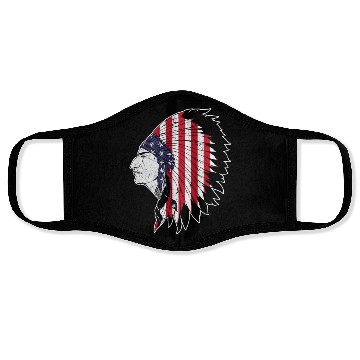 Discover US Flag Native American Chief Traditional Indian Face Masks