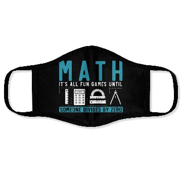 Discover Math Teacher Pun Mathematics Joke Face Masks
