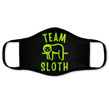 Discover Team Sloth Face Masks