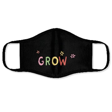 Discover Thank you for helping us grow Face Masks