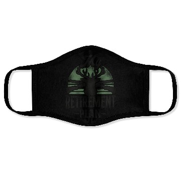 Discover Buck Deer Hunting Hunter Retired Face Masks