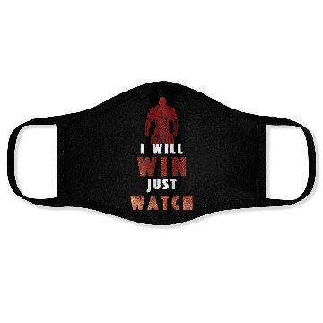 Discover I Will Win Just Watch / gym /workout /exercise Face Masks