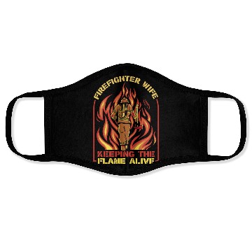 Discover Firefighter Fireman Thin Red Line Face Masks