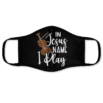 Discover Jesus Name Violin Musician Music Violinist Face Masks