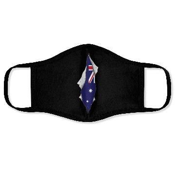 Discover australian flag proud australia Face Masks