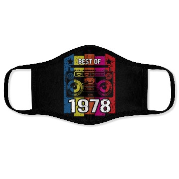 Discover Best of 1978 Stereo Radio Cassette Player Birthday Face Masks