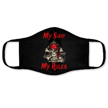 Discover My Ship My Rules Pirates In The Darkest Night Face Masks