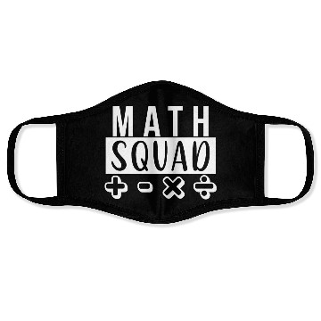 Discover Math Squad Math Teacher School Mathematic Face Masks