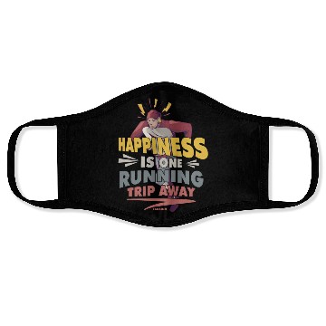 Discover Run jogging sport race training gift Face Masks