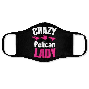 Discover Pelican Lady Birdwatching Pelican Lover Face Masks
