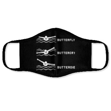 Discover Swimmer Butterfly Swim Swimming Face Masks