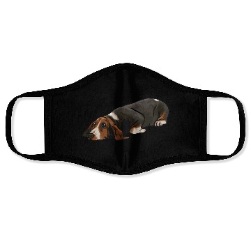 Discover Basset Hound Dog Face Masks