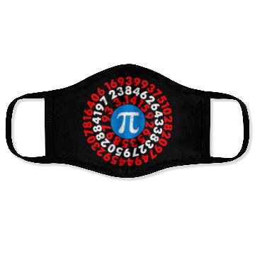 Discover Mathematician Captain Pi Superhero Math Nerd Geek Face Masks