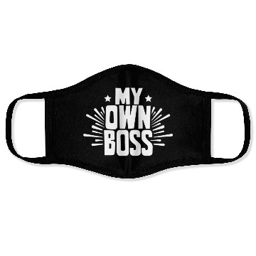 Discover My Own Boss Freelancer Work Self Employed Job Face Masks