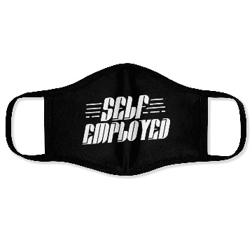 Discover Self Employed Freelancer Work Job Boss Face Masks