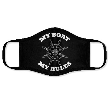 Discover My Boat My Rules Face Masks