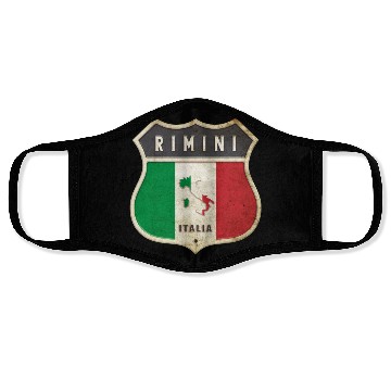 Discover Rimini Italy coat of arms flags design Face Masks
