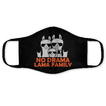 Discover No Drama Llama Family Face Masks