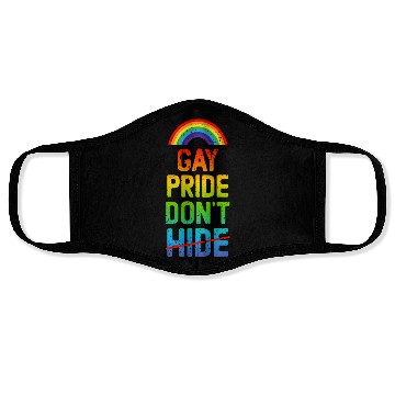 Discover Gay Pride Don't Hide Face Masks