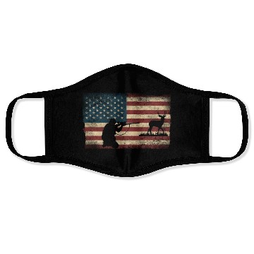 Discover Buck Deer Hunting Hunter Usa Face Masks
