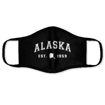 Discover Alaska Gift USA Natur Bär Denali Grizzly Wald Face Masks