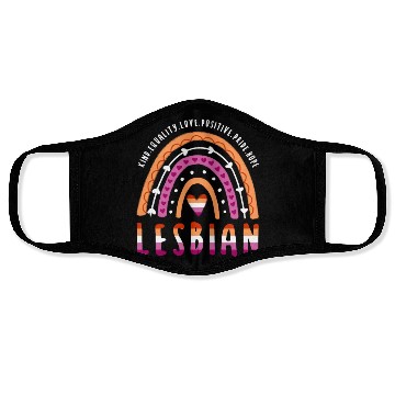 Discover Lesbian Pride Rainbow Face Masks