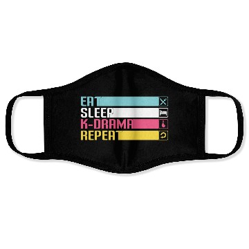 Discover eat sleep kpop, k pop music, korean pop music Face Masks