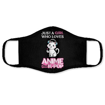 Discover Just A Girl Who Loves k=pop Face Masks