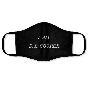 Discover I AM D.B. COOPER Face Masks