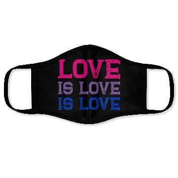 Discover Love is Love is Love Face Masks