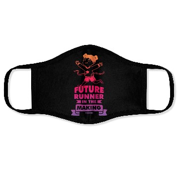 Discover Run jogging sport race training gift Face Masks