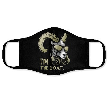 Discover I'm The Goat Bling Cool and Funny Music Animal Face Masks