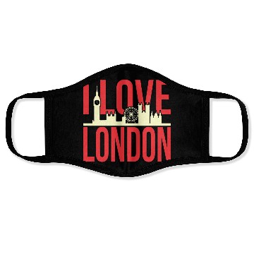 Discover London Funny Gift Idea Face Masks