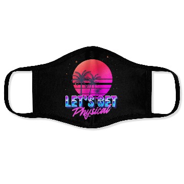 Discover Let's get Physical Vaporwave Aesthetic Face Masks