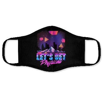 Discover Let's get Physical Vaporwave Aesthetic Face Masks