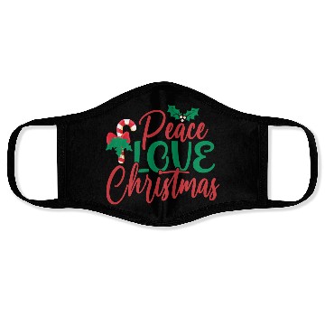 Discover Peace Love Christmas Face Masks