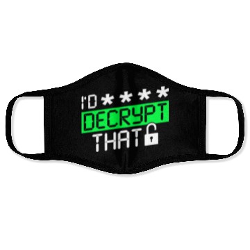 Discover Cyber Security Hacker Decryption Face Masks