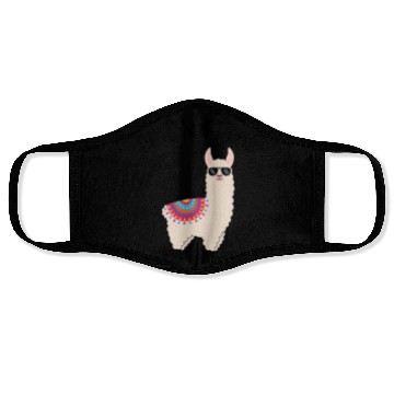 Discover Spit Happens Llama Face Masks