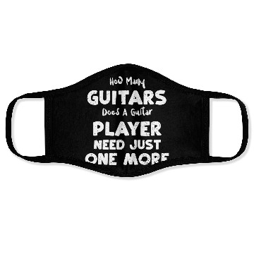 Discover How Many Guitars Does A Guitar P... Face Masks