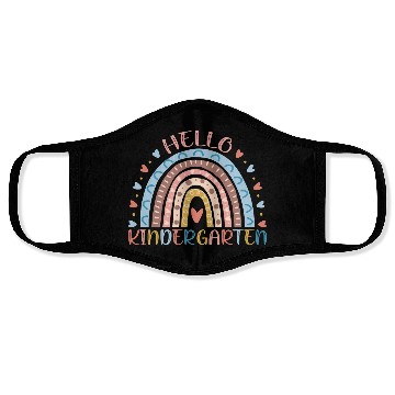 Discover Hello kindergarten back to school Face Masks