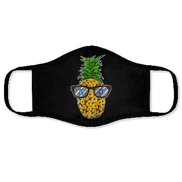 Discover Pi Day Funny Pineapple Math Nerds Geeks Pi Symbol Face Masks
