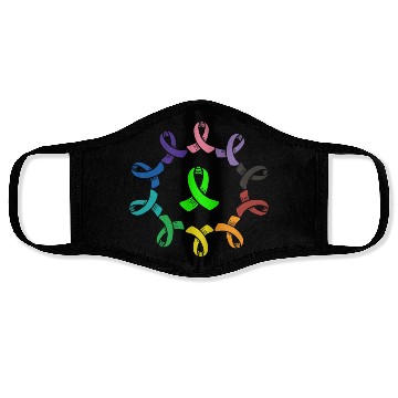 Discover Gastroparesis Awareness Support Squad Cancer Face Masks