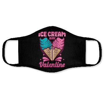 Discover Ice Cream Valentines Day Cone Face Masks