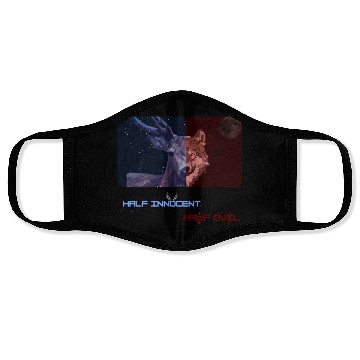 Discover Half innocent, half devil Face Masks