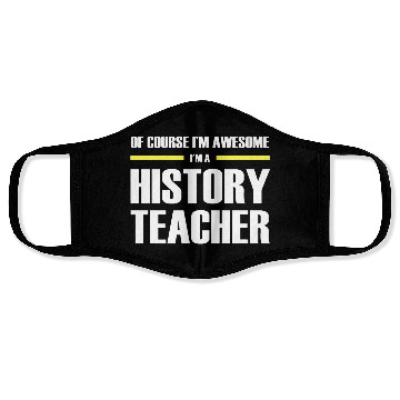 Discover Awesome History Teacher Premium Face Masks