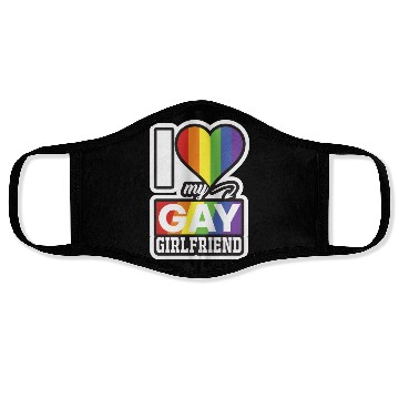 Discover LBGT Flag Gay Pride Human Love Girlfriend Face Masks