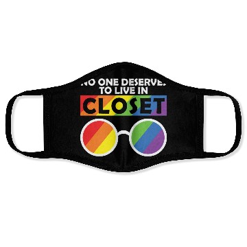 Discover LBGT Flag Gay Pride Human Face Masks