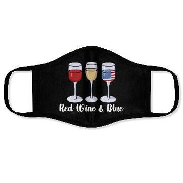 Discover Red Wine & Blue | Bourbon Drinker Face Masks | Whisky