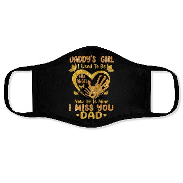 Discover Daddy's Girl I Used To Be His Angel Father Day Face Masks