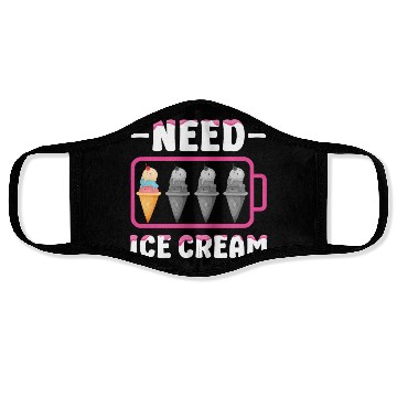 Discover Ice Cream Battery Cone Need Ice Face Masks